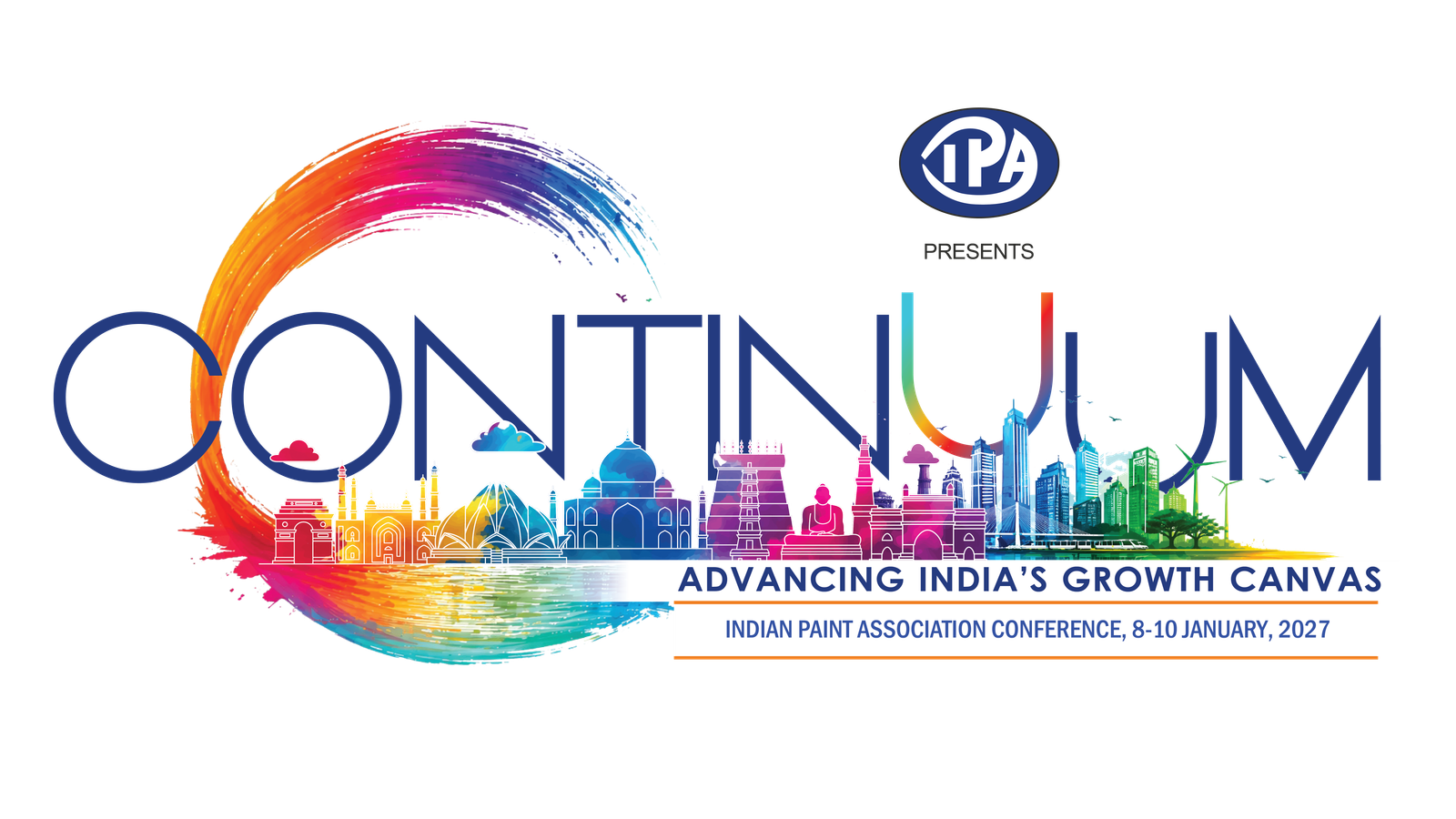 33rd Indian Paint Conference CONTINUUM Logo